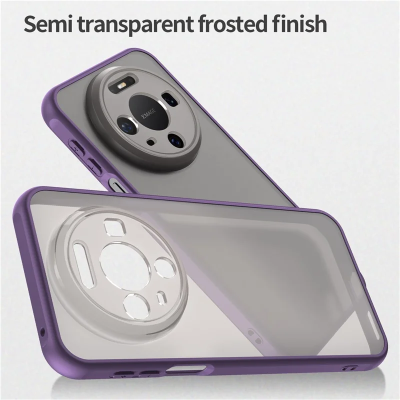 Coque pour Huawei Mate 80 Étui Anti-chute avec Airbags Arrière Translucide Mat PC + TPU - Violet