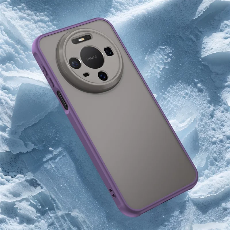 Coque pour Huawei Mate 80 Étui Anti-chute avec Airbags Arrière Translucide Mat PC + TPU - Violet