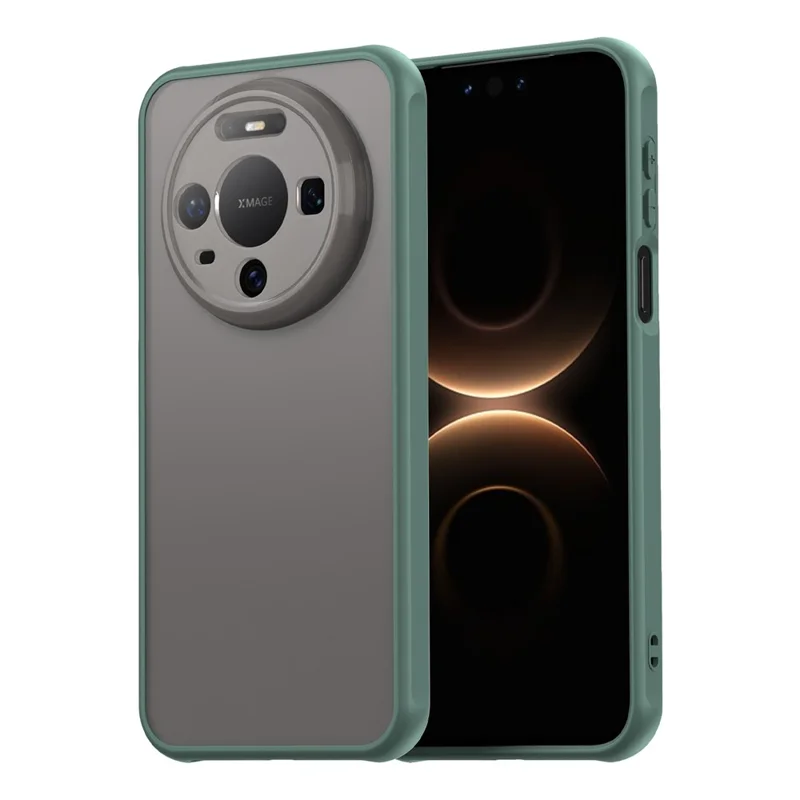 Coque pour Huawei Mate 80 Étui anti-chute avec amortisseurs translucide mat PC + TPU - Vert