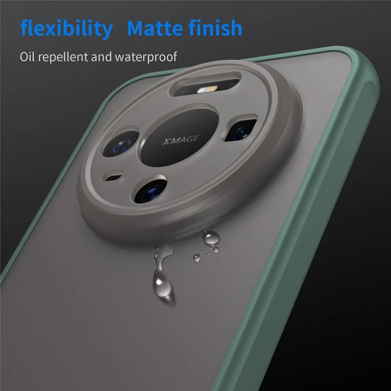 Coque pour Huawei Mate 80 Étui anti-chute avec amortisseurs translucide mat PC + TPU - Vert