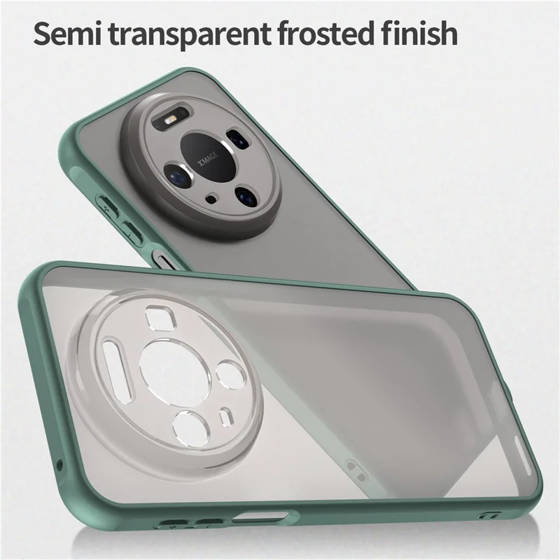 Coque pour Huawei Mate 80 Étui anti-chute avec amortisseurs translucide mat PC + TPU - Vert