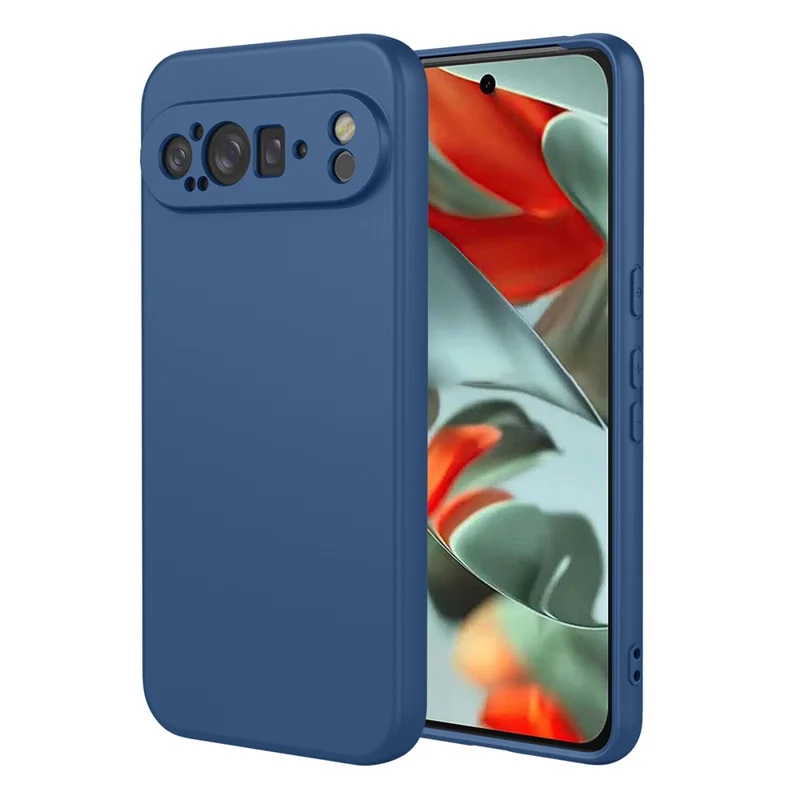 Bulk Purchasing for  Google Pixel 9 Pro XL  /  Google Pixel 10 Pro XL Case Liquid Silicone Feel Soft TPU Protective Phone Cover - Blue