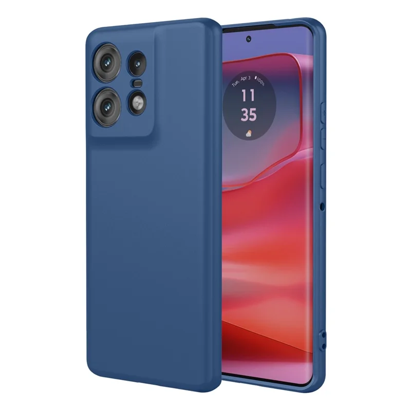 Bulk Purchasing for Motorola Edge 50 Pro 5G Case Liquid Silicone Feel Soft TPU Protective Phone Cover - Blue