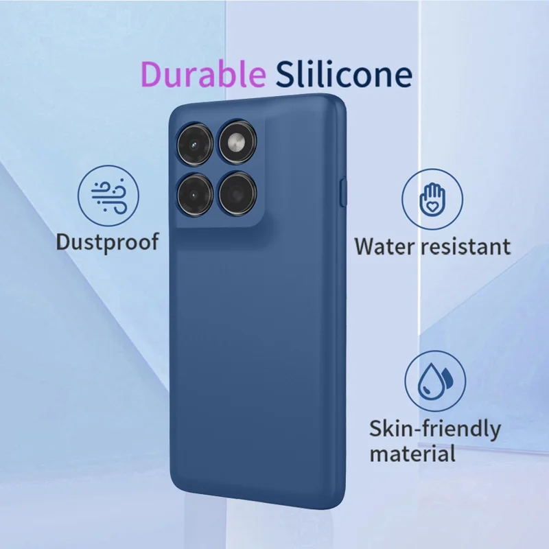 Bulk Purchasing for Motorola Edge 60 Pro 5G Case Liquid Silicone Feel Soft TPU Protective Phone Cover - Blue