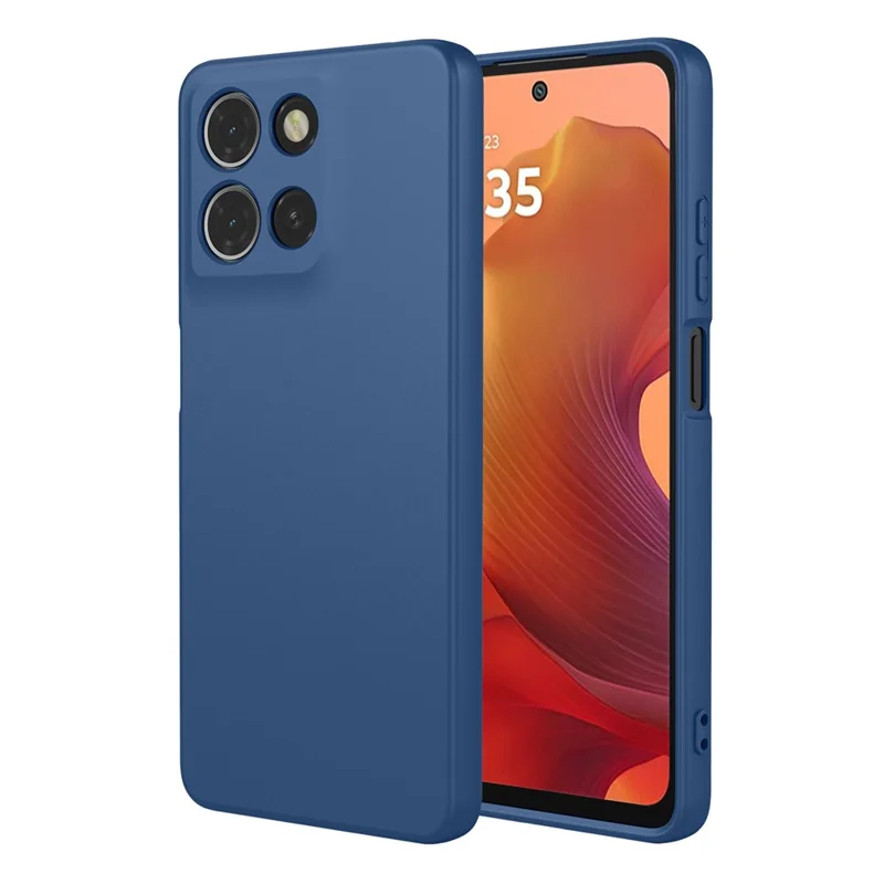 Hurtowa zakupowa obudowa na Motorola Moto G15 4G / G15 Power 4G z miękkiego TPU o wrażeniu jak ciekły silikon - Niebieska