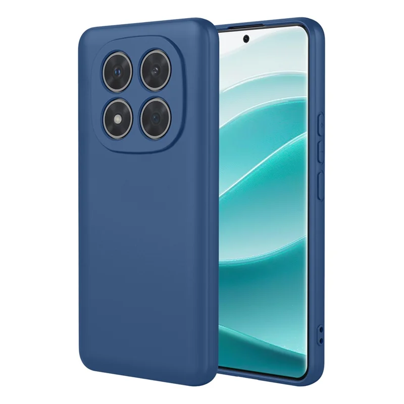 Bulk Purchasing for Xiaomi Redmi Note 14 Pro 5G  /  Poco X7 5G Case Liquid Silicone Feel Soft TPU Protective Phone Cover - Blue