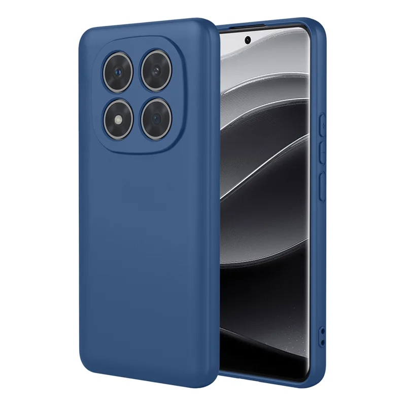 Bulk Purchasing for Xiaomi Redmi Note 14 Pro+ 5G Case Liquid Silicone Feel Soft TPU Protective Phone Cover - Blue