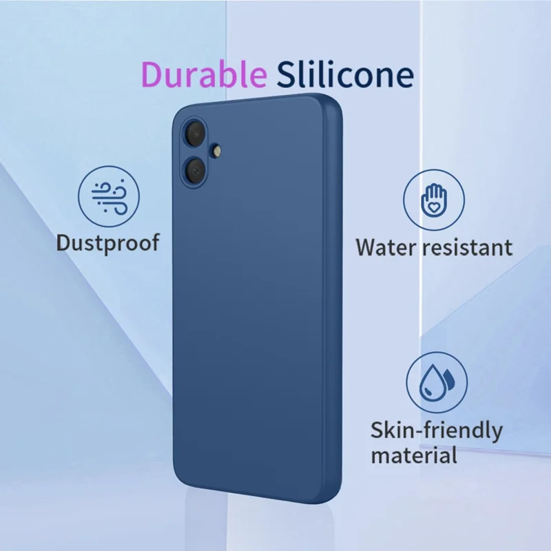 Bulk Purchasing for Samsung Galaxy A06 5G Case Liquid Silicone Feel Soft TPU Protective Phone Cover - Blue