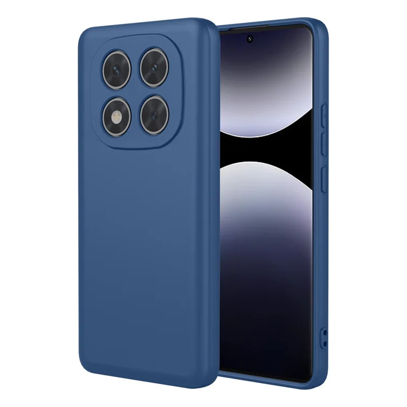 Bulk Purchasing for Xiaomi Redmi Note 14 Pro 4G Case Liquid Silicone Feel Soft TPU Protective Phone Cover - Blue