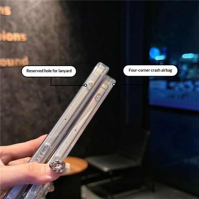 For iPhone 17 Pro Max Case TPU + PC Laser Gradient Color Changing Phone Cover - Matte Surface