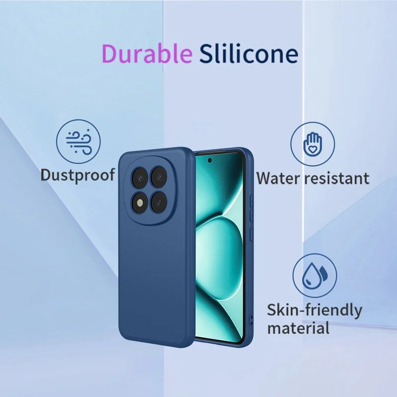 Bulk Purchasing for Xiaomi Redmi Note 15 Pro+ 5G (Global) Case Liquid Silicone Feel Soft TPU Protective Phone Cover - Blue