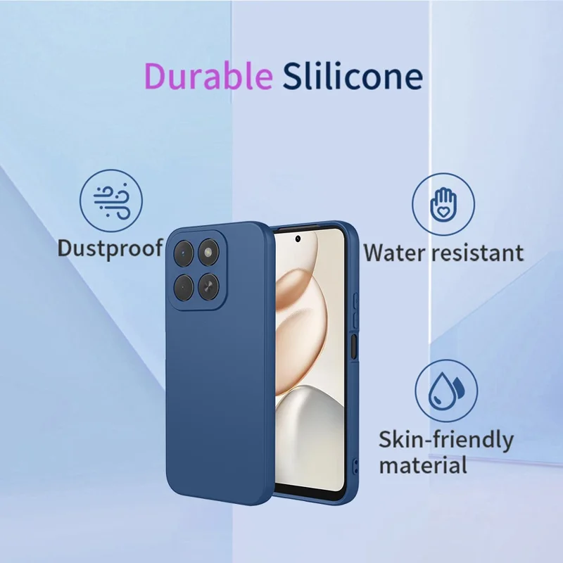 Engroskøb af Honor 400 Smart 4G / 400 Smart 5G / X7d 4G hylse med følelse af silikone, blød TPU-beskyttelseshylse - Blå