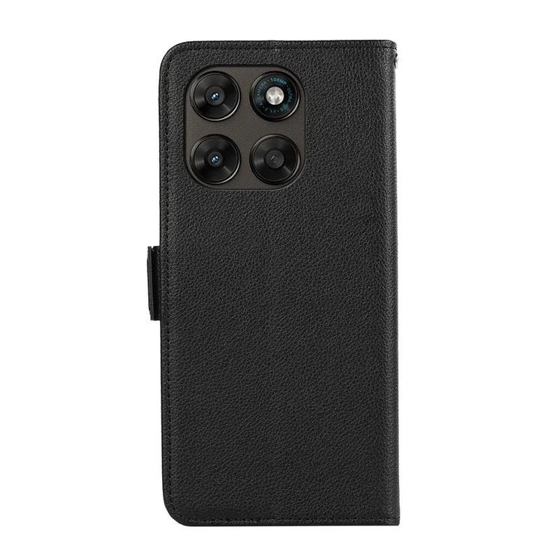 ABEEL For 	Motorola Moto G77 5G / G67 5G Case Litchi Texture Leather RFID Blocking Phone Cover - Black