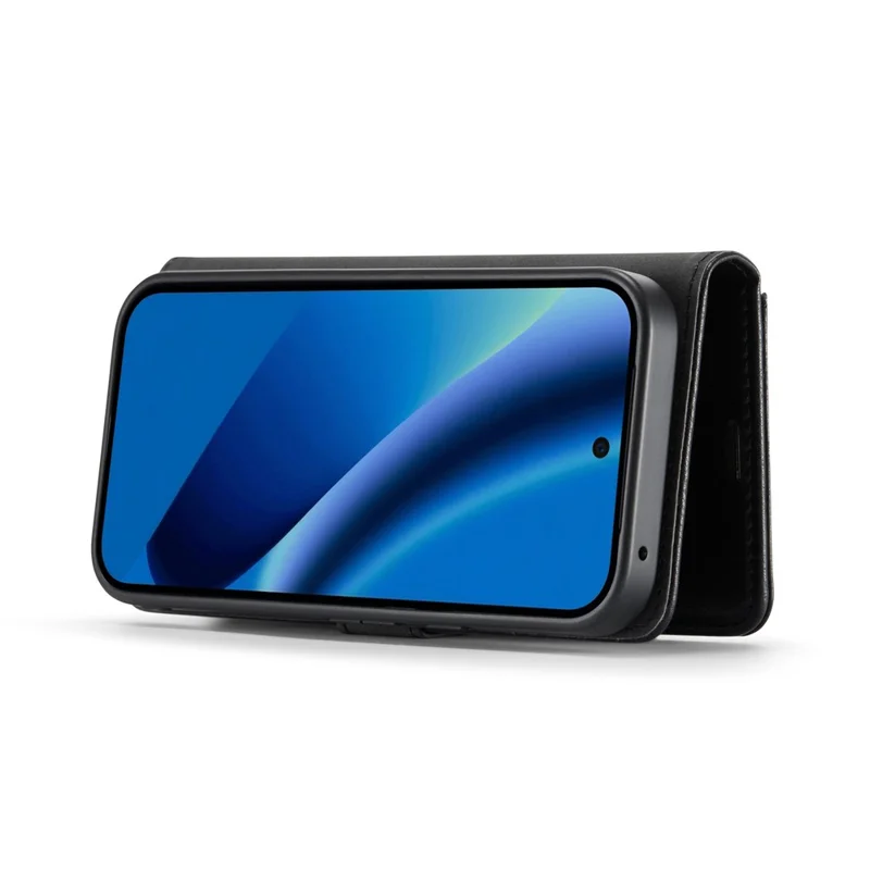 DG.MING for Google Pixel 10a Case Detachable Wallet Stand Split Leather Phone Cover - Black