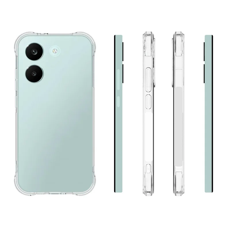 For Xiaomi Poco X8 Pro 5G / Redmi Turbo 5 5G TPU Case Non Slip Anti Drop Phone Cover - Transparent