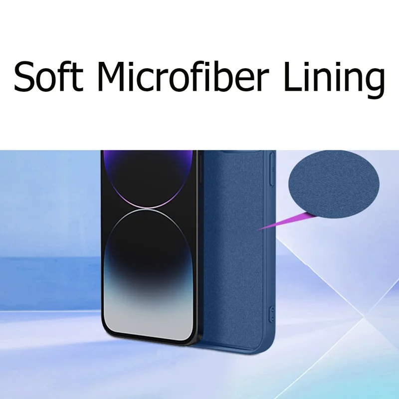 Bulk Purchasing for iPhone 15 Case Liquid Silicone Feel Soft TPU Protective Phone Cover - Blue