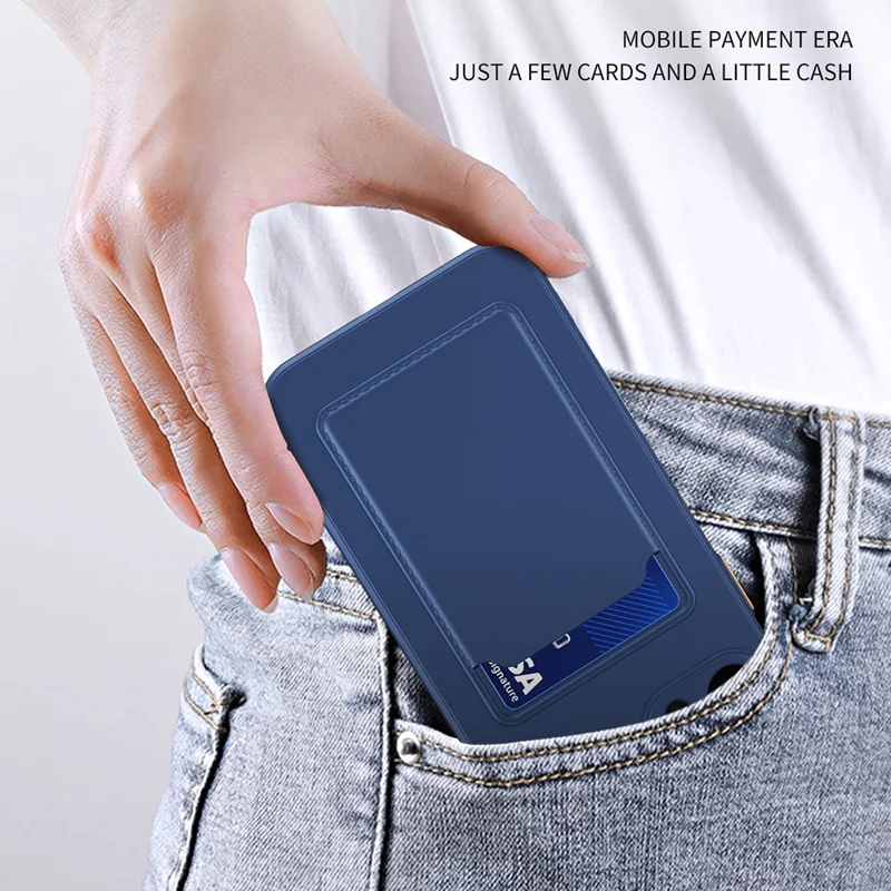 For Samsung Galaxy A37 5G Case Flexible TPU Phone Cover with Back Card Slot - Dark Blue
