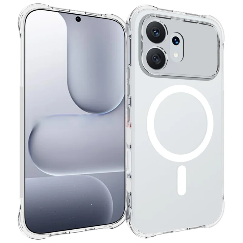 Bulk Purchasing For Honor 600 5G Magnetic Case TPU Anti-drop Phone Back Cover - Transparent