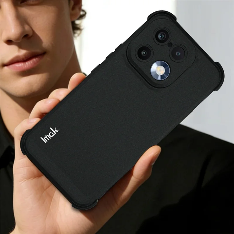 IMAK For Realme 16 Pro 5G Case TPU Phone Cover Airbag Shockproof Protection - Matte Black
