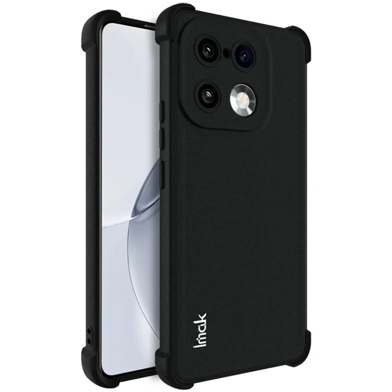 IMAK For Realme 16 Pro+ 5G Case TPU Phone Cover Airbag Shockproof Protection - Matte Black