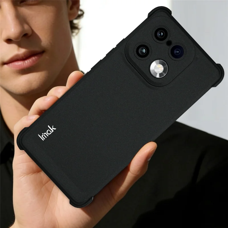 IMAK For Realme 16 Pro+ 5G Case TPU Phone Cover Airbag Shockproof Protection - Matte Black