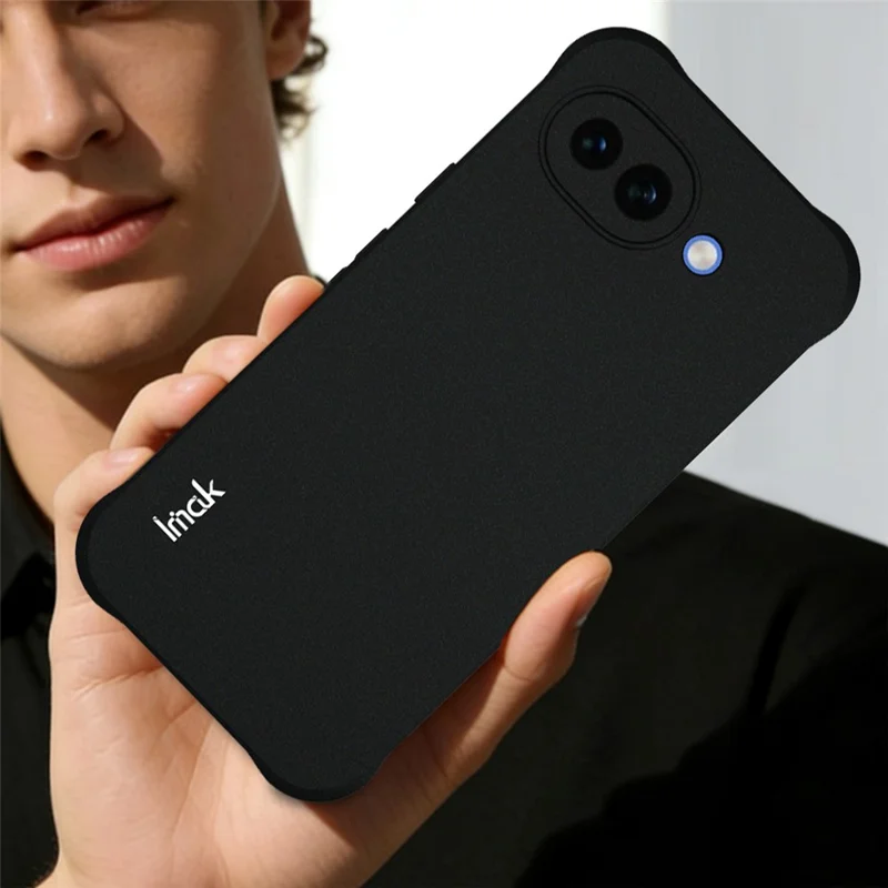 IMAK For Google Pixel 10a Case TPU Phone Cover Airbag Shockproof Protection - Matte Black