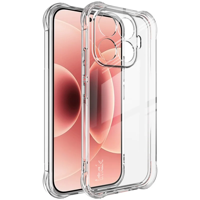 IMAK For Xiaomi 17T Case TPU Phone Cover Airbag Shockproof Protection - Transparent