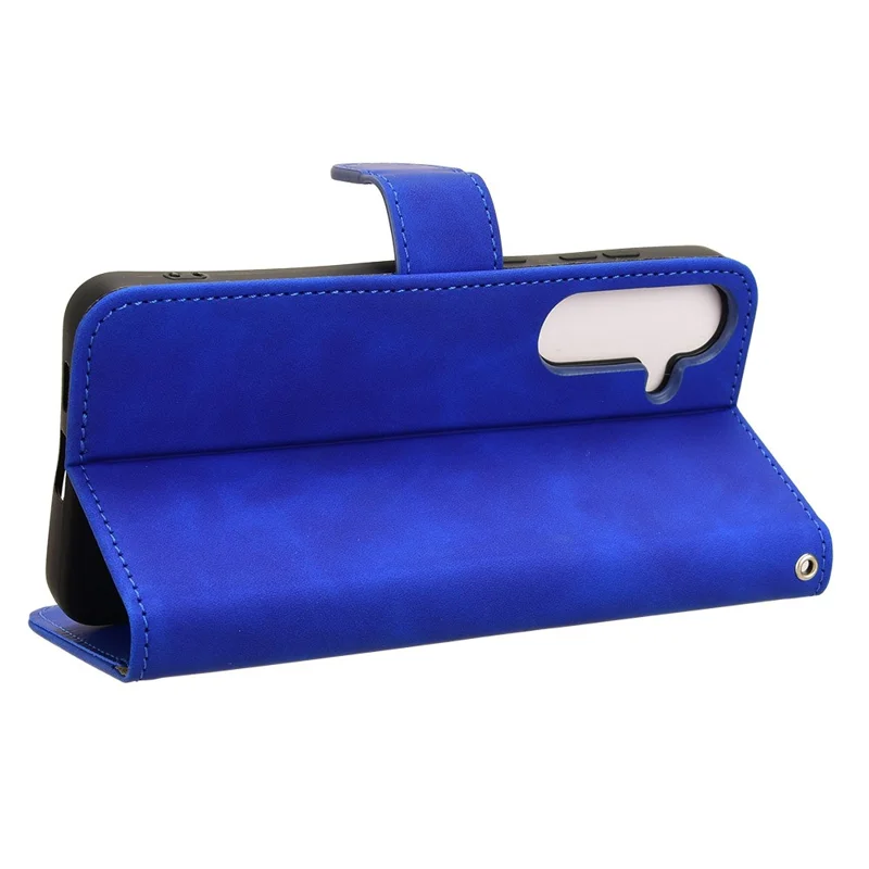 For Samsung Galaxy S26 Leather Case Skin Feel Anti Drop Wallet Stand Flip Phone Cover - Blue