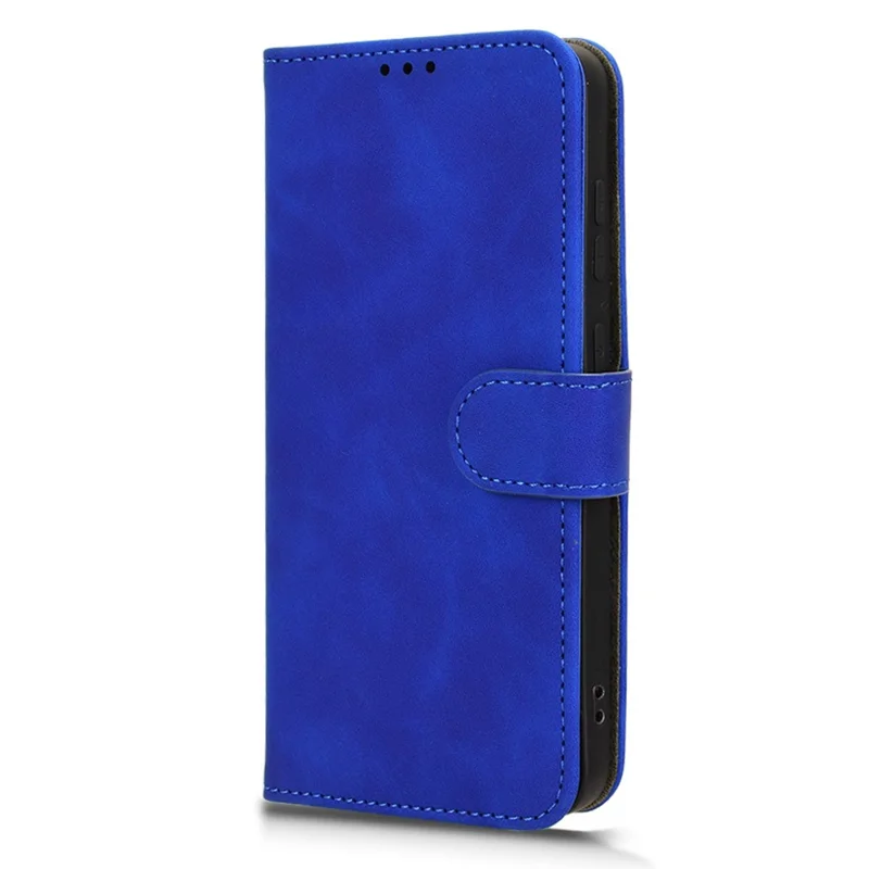 For Samsung Galaxy S26 Leather Case Skin Feel Anti Drop Wallet Stand Flip Phone Cover - Blue