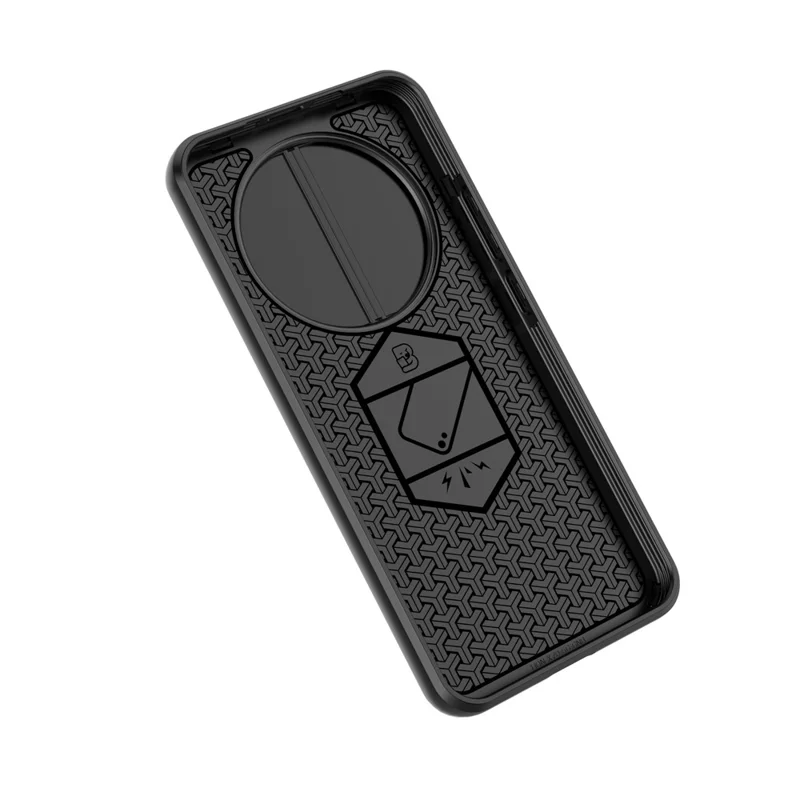 Kickstand Case for Honor Magic8 Lite 5G  /  X9d 5G  /  X70 5G PC + TPU Phone Protector with Lens Cover - Black