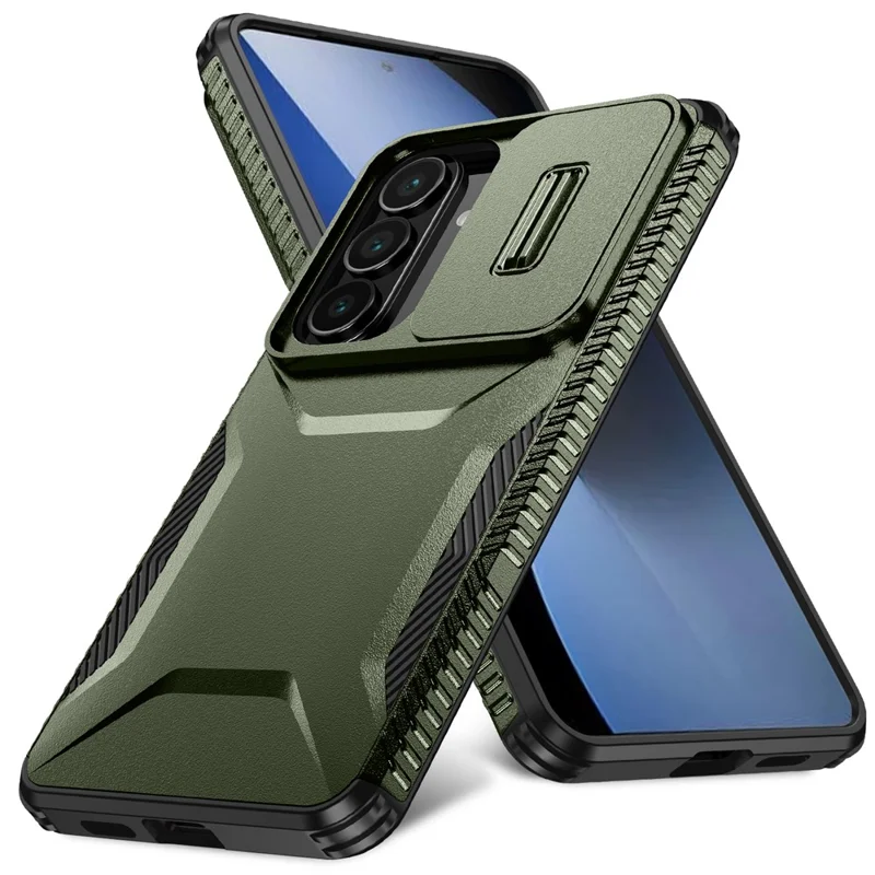 Cover per Samsung Galaxy S26+ Camshield TPU + PC con Laterale Antiscivolo - Verde