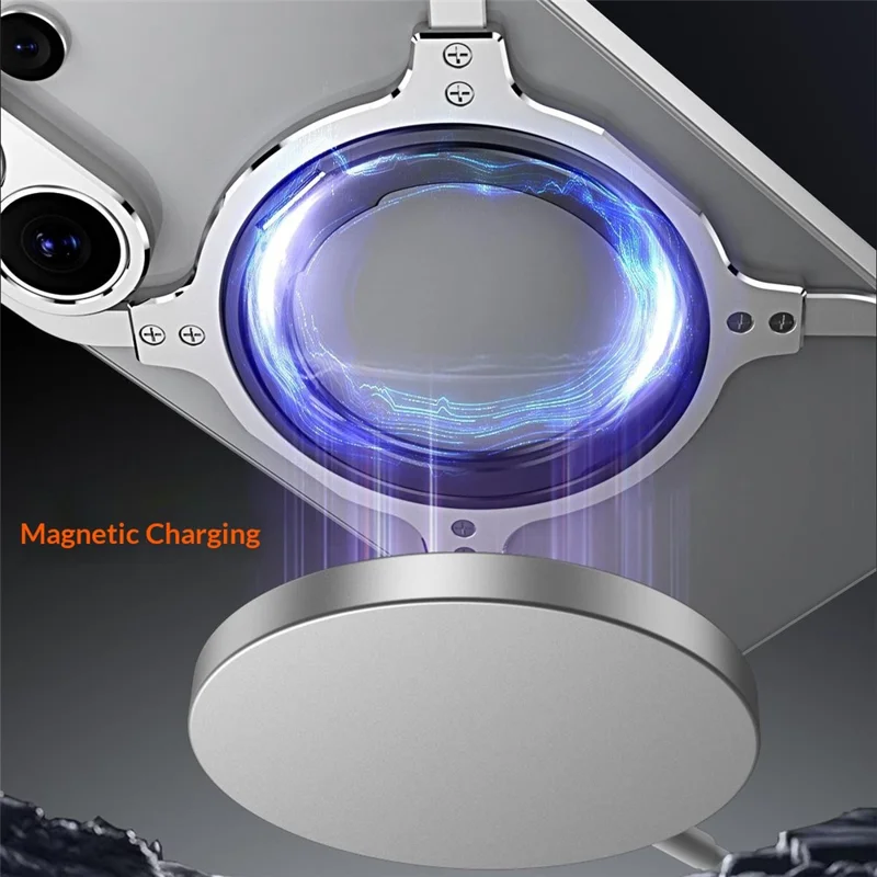 Чехол для Samsung Galaxy S26 Ultra с подставкой, металлический бампер, магнитный чехол - Черный / Красный