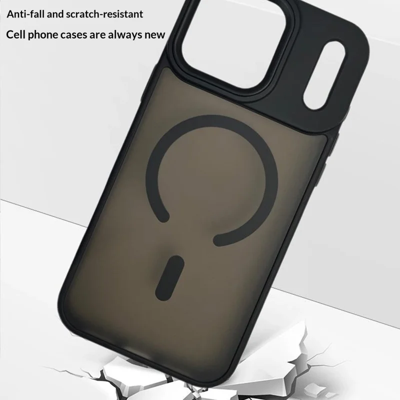 Compra al por mayor para carcasa de iPhone 17 Pro Max, funda protectora de PC y TPU con hoja de hierro no magnética - Gris