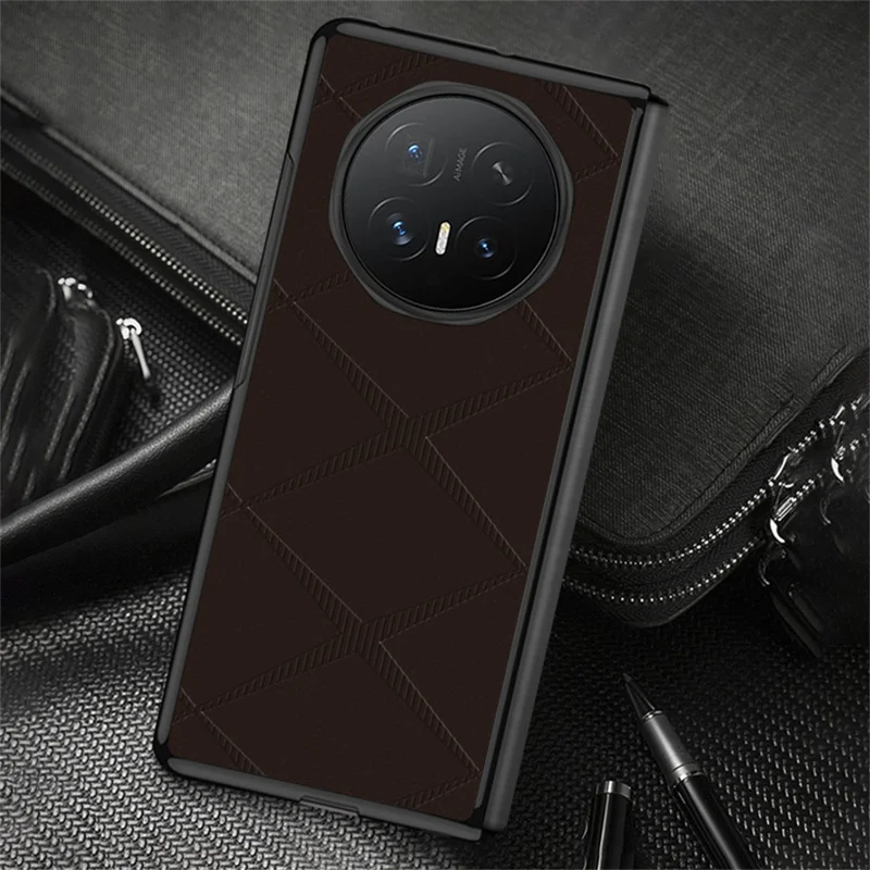 Für Honor Magic V6 5G Hülle X-Muster TPU PU-Leder PC Anti-Drop-Handyhülle - Grün