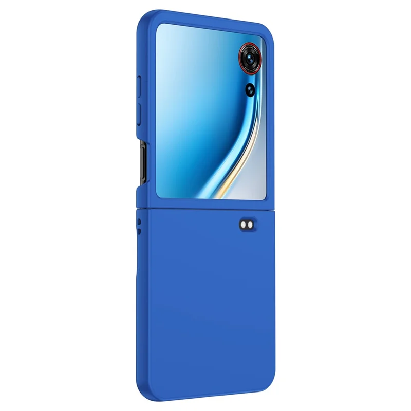Cover per ZTE nubia Flip3 5G, Custodia Ultrasottile in Materiale PC Rigido con Finitura Gommata al Tocco - Blu