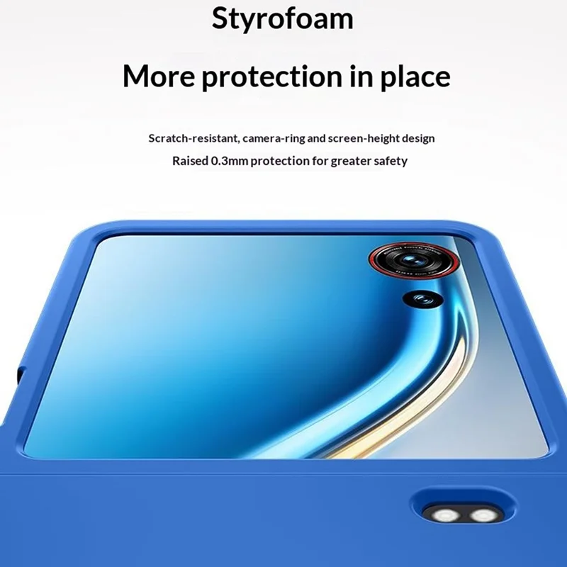 Cover per ZTE nubia Flip3 5G, Custodia Ultrasottile in Materiale PC Rigido con Finitura Gommata al Tocco - Blu