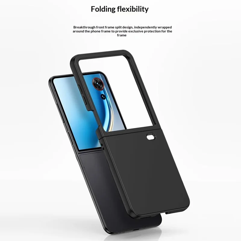 Cover per ZTE nubia Flip3 5G, Custodia Ultrasottile in Materiale PC Rigido con Finitura Gommata al Tocco - Blu