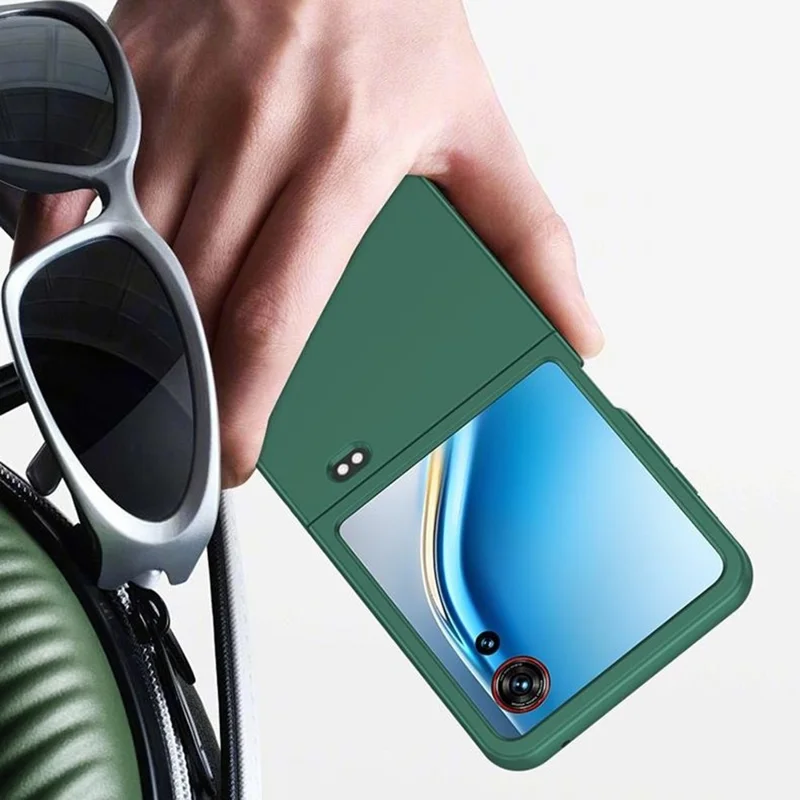 Cover per ZTE nubia Flip3 5G, Custodia Ultrasottile in Materiale PC Rigido con Finitura Gommata al Tocco - Blu