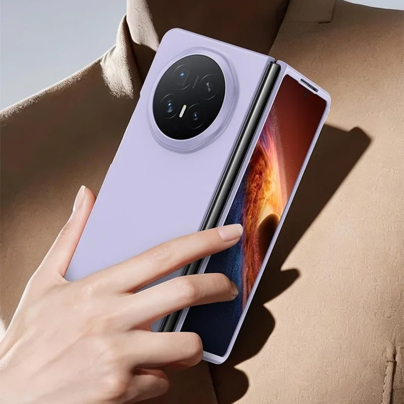 For Honor Magic V6 5G Case Ultradunne Skin Touch Rubberachtige Harde PC-telefoonhoes - Blauw