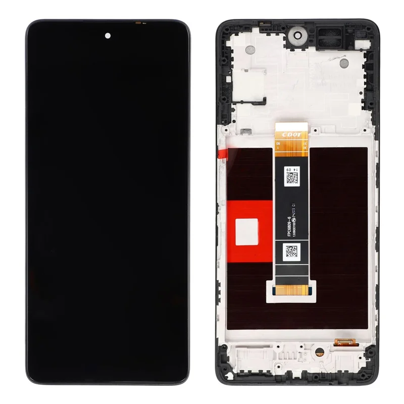For TCL 50 NxtPaper 5G T702D Grade B LCD Screen and Digitizer Assembly + Frame Part, Glossy Screen (Without Logo)