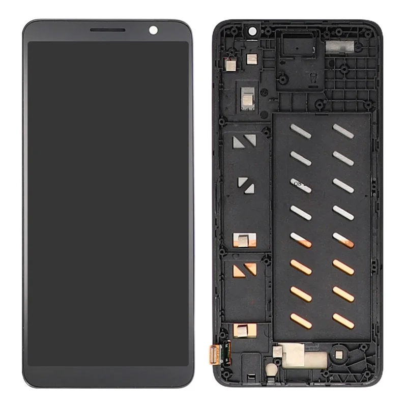 For TCL 501 T433D OEM Grade S LCD Screen and Digitizer Assembly + Frame (Without Logo)
