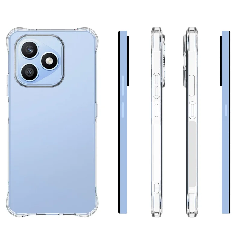 Honor X8d 4G TPU Case Non Slip Anti Drop Phone Cover - Transparent - zakup hurtowy