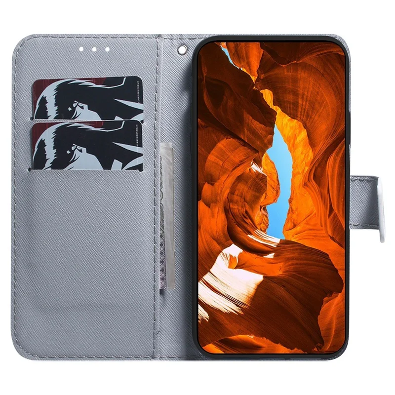 For Nokia G60 5G Pattern Printing PU Leather Stand Case Anti-scratch Wallet Phone Cover - Tiger Head
