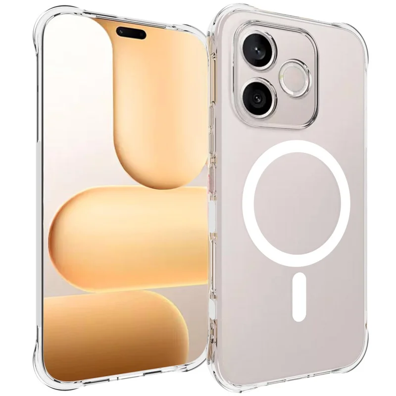 Compra al por mayor de funda magnética para Honor 600 Lite 5G, carcasa trasera transparente de TPU anti-caída
