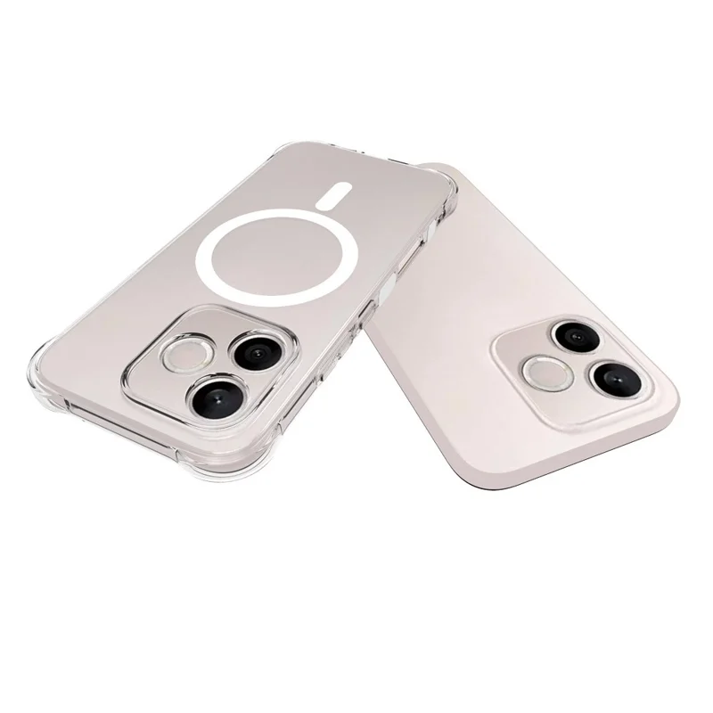 Compra al por mayor de funda magnética para Honor 600 Lite 5G, carcasa trasera transparente de TPU anti-caída