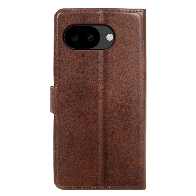 For Google Pixel 10a Case Stand Wallet Calf Texture PU Leather Flip Phone Cover - Brown