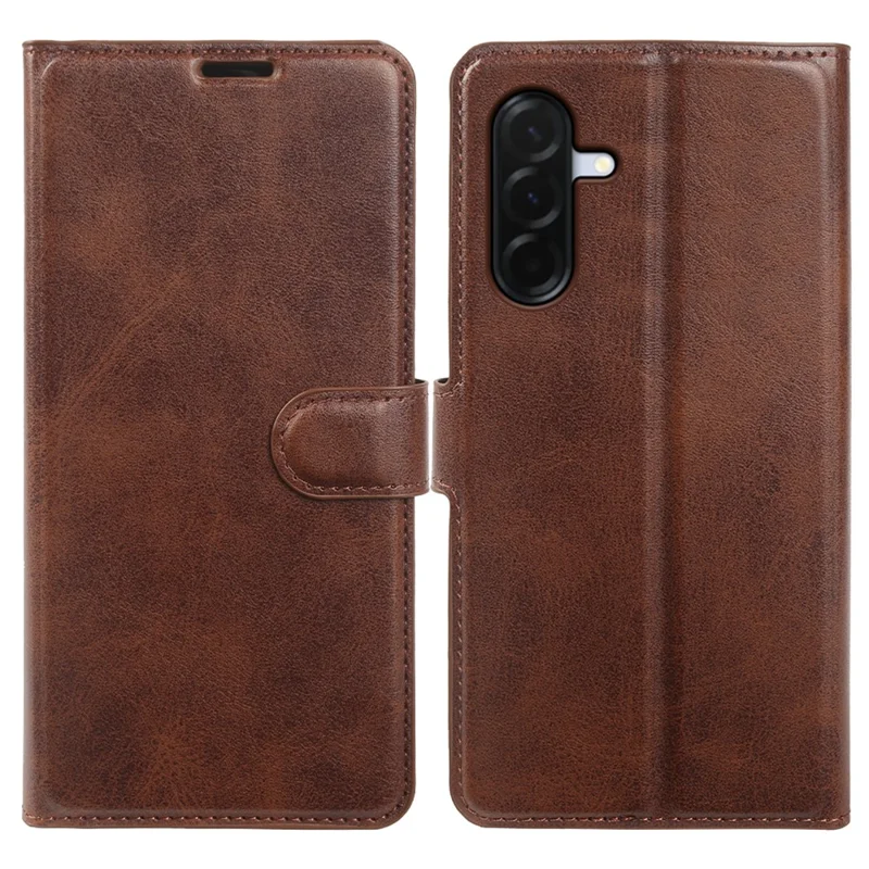 Flip Case til Samsung Galaxy A17 4G / A17 5G med stående funktion, wallet, kalvlæderstruktur i PU-læder - Brun