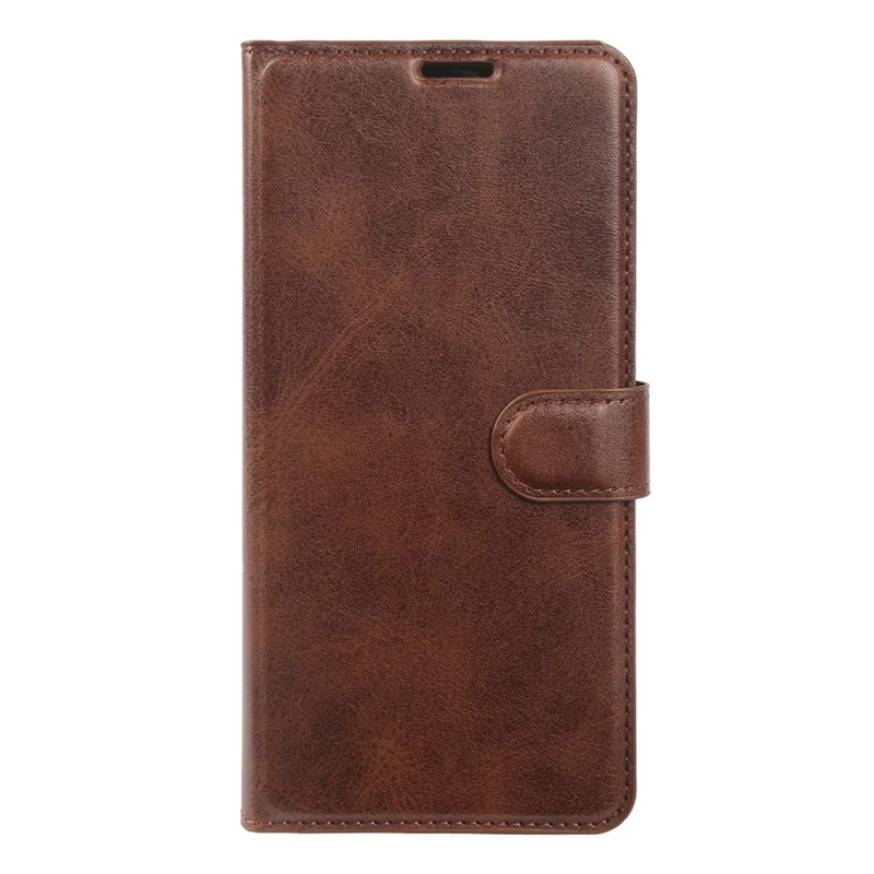 For Samsung Galaxy A16 4G  /  A16 5G Case Stand Wallet Calf Texture PU Leather Flip Phone Cover - Brown