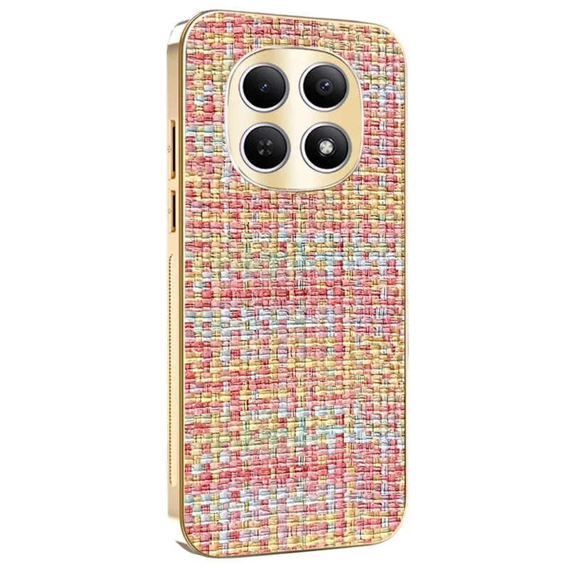 Capa para Xiaomi Redmi Note 15 5G (Global) com Revestimento Eletrolítico e Textura Tecida TPU + PC - Várias Cores