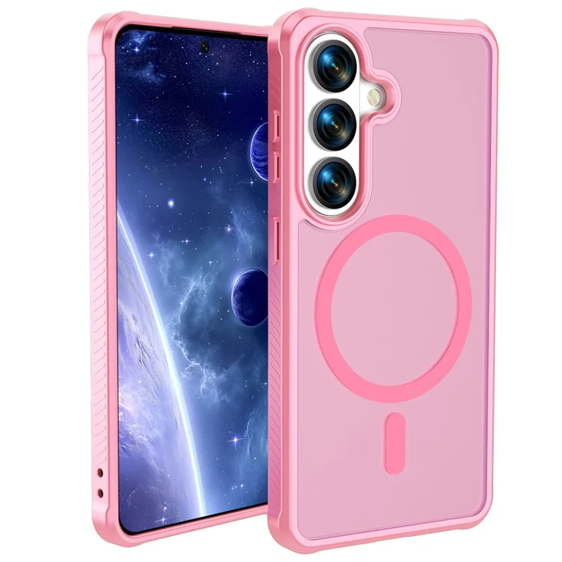 For Samsung Galaxy S26 Case TPU+PC Matte Phone Cover - Light Pink